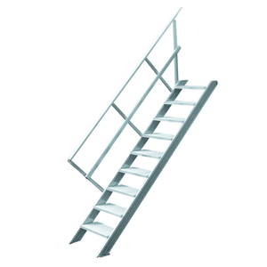 Bild: Treppe stationär ohne Podest 45°