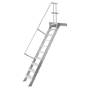 Bild: Treppenleiter stationär mit podest 60°